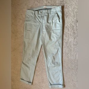 EUC GAP light blue “girlfriend chino” mid rise cotton pants